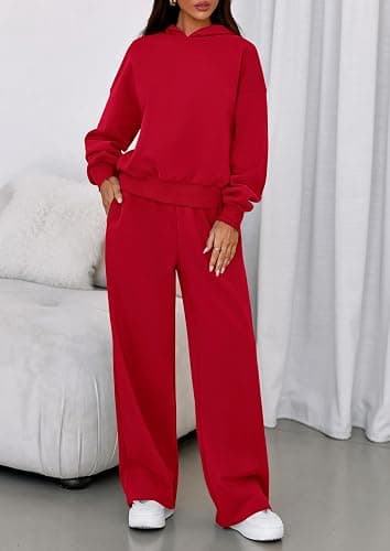 PRETTYGARDEN 2 Piece Lounge Sets for Women Matching Sweatsuits | Oversized Hoodies & Baggy Wide Leg Sweatpants,Casual Sweat Set,Workout Tracksuit,Airport Travel Outfits,Fashion Fall Clothes thumbnail 7