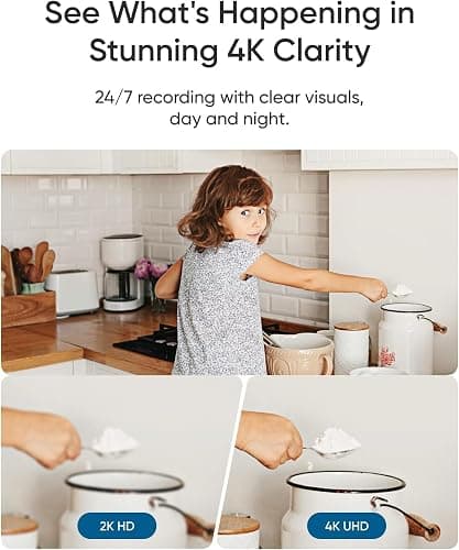 eufy Security 4K Indoor Camera E30-No Subscription,Work as Pet Camera,Nanny/Baby Monitor,360° Pan&Tilt,AI Auto Tracking,AI Detection,24/7 Recording,Color Night Vision,Two-Way Audio,Works with HomeKit thumbnail 2