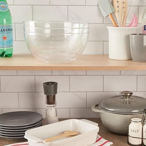 US Acrylic Vista Clear Plastic Salad and Serving 10-inch Bowls | set of 3 | Reusable, BPA-free, Made in the USA | 135 oz. capacity thumbnail 5
