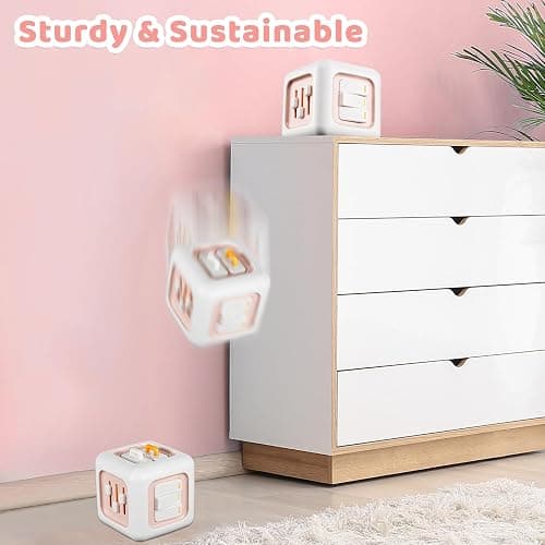 SOCBTNSO Busy Cube, Toys for 1 Year Old Girl Gifts, Montessori for Baby Girl, Travel Sensory Toys for Toddlers 1-3, Learning Fine Motor Skills| 1st Birthday Girl Gifts 12 Months thumbnail 6