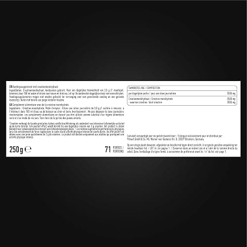 ESN Ultrapure Creatine Monohydrate, 250 g, 71 Portionen, Creatin Pulver, mikrofein & optimal löslich, vegan - made in Germany (Design kann variieren) thumbnail 5