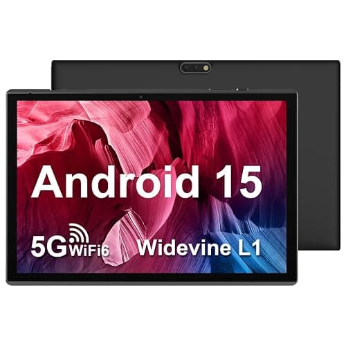 10 inch Tablet Android 15 Tablet PC, 10.1" Android Tablets DDR4 8GB RAM(5GB Expand) 32GB ROM 2MP+8MP Dual Camera 5G WiFi-6 BT Support 1TB Expand 10 in IPS 6000mAh Battery Powerful Performance Tablets - Image 1