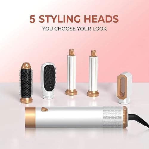 Air Styler 5 In 1 Magic Styler Avec 1000W Seche Cheveux, Brushing Brosse Soufflante, Auto Boucleur a Air, Brosse Soufflante Lissante, pour Sécher, Boucler, Lisser thumbnail 7