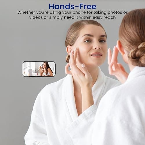 MYHOGOOD 2 Pcs Silicone Suction Phone Case, Non Slip Phone Holder with 24 Suction Cups, White Suction Pad for Selfies and Tiktok Videos thumbnail 5