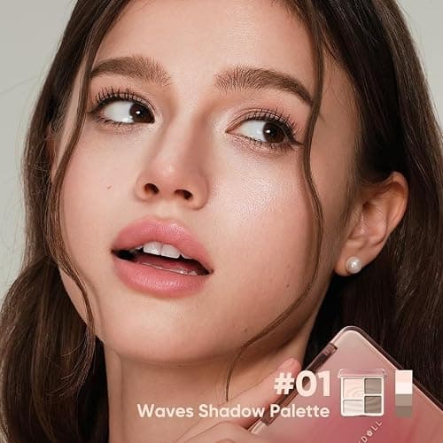 JUDYDOLL Contour Palette Highlighter Makeup Korean Makeup (01 Wave) | Multi-Use Highlight & Contour Makeup, Travel Size Cool Toned Contour, Long Lasting Bronzer, Natural Matte Highlighter thumbnail 2