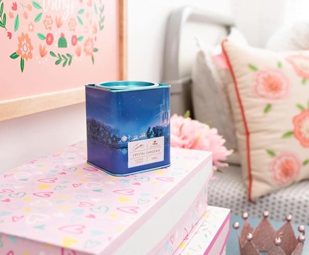 Disney Princess Home Collection Cinderella 11-Ounce Scented Tea Tin Candle with Crystal Gardenia Fragrance | 28-Hour Burn Time | Home Decor Housewarming Essentials, Cute Gifts and Collectibles thumbnail 3