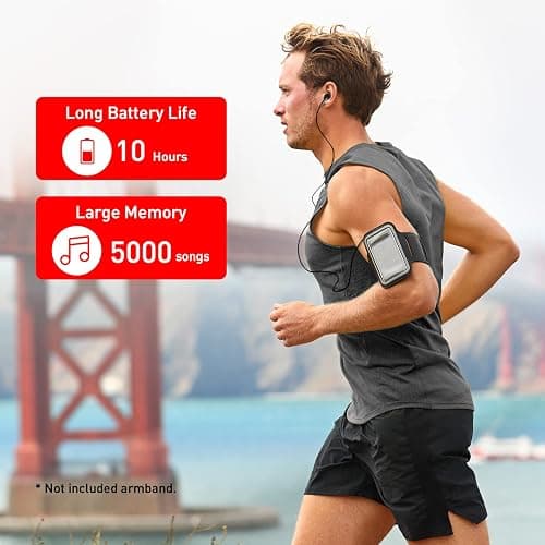 MP3 Player 32GB with Speaker Earphones Portable Music Player for Kids Support FM Radio Voice Recorder E-Book Support up to 128GB Red thumbnail 4