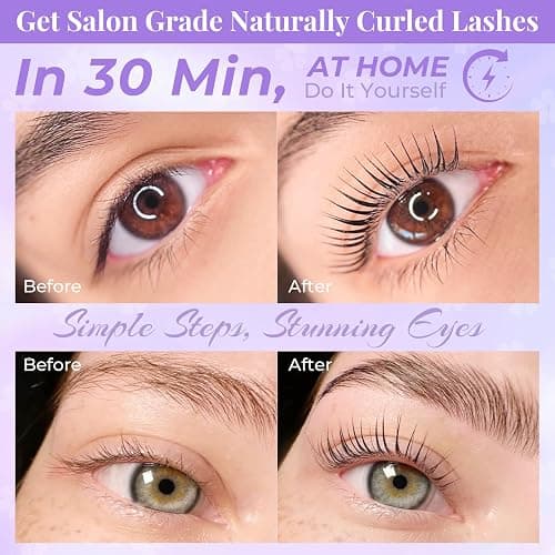 PERMANIA Korean Lash Lift Kit, Can be Operated with Eyes Open for Lash Perm | Suitable for DIY with Detailed Instruction, Salon Results Instant thumbnail 2