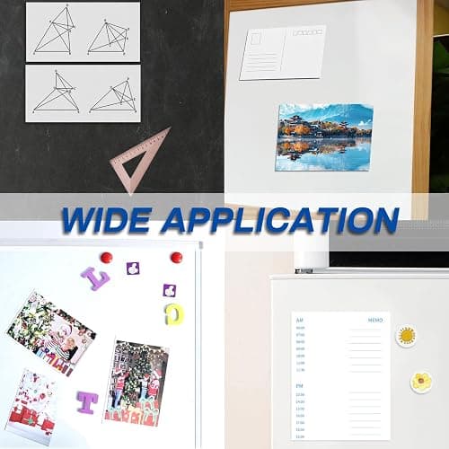 TZSTARJIMAG Magnetic Sheets with Adhesive Backing,8.5" x 11"(Pack of 16) | ,30 mil Thick Cuttable Flexible Magnet Sheets for DIY Crafts,Photos and Stickers,Magnetic Paper with Strong Self Adhesive thumbnail 7
