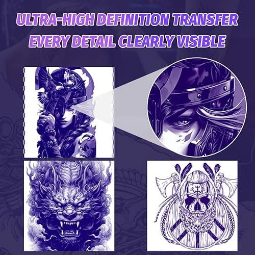 Tattoo Stencil Printer for Artist Unique Gold Tattoo Printer Professional-Grade Transfers Capable of Handling Complex Shading and Linework for Compatible with Smartphone & PC Tattoo Supplies thumbnail 2