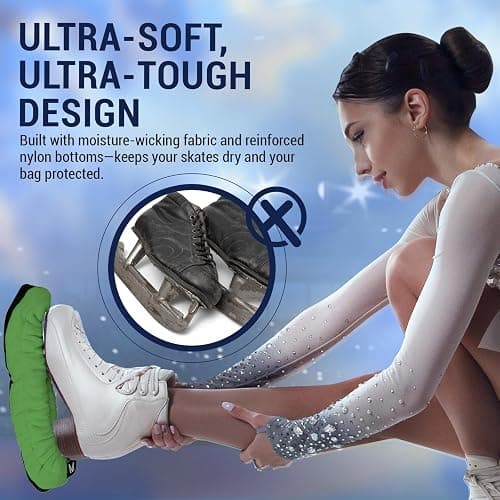 Kami-So Ice Skate Soakers | Durable Blade Protection | Lightweight Ice Skates Covers | Prevents Nicks & Scratches thumbnail 5