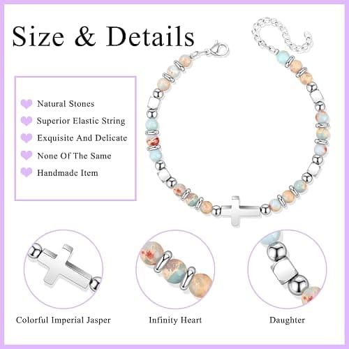 JoycuFF Teen Jewelry Bracelets for Teen Teenage Gifts Ideas Trendy Stuff, 6 8 9 10 11 12 13th 16 Year Old Birthday East Christmas Gifts thumbnail 6