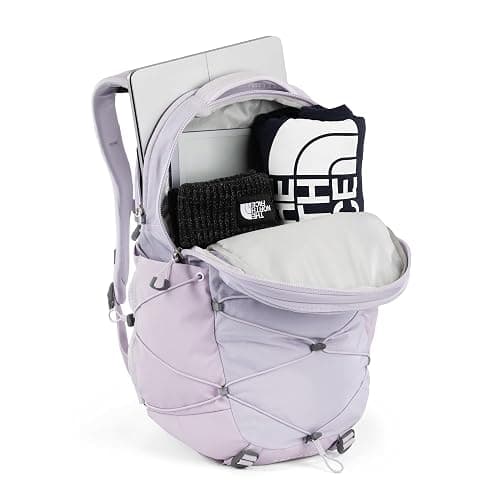The North Face Women's Borealis Backpack, Lavendaer Fog, OSFA | Everyday Travel Bag, Laptop Sleeve, Reflective Details, Laptop Sleeve thumbnail 4