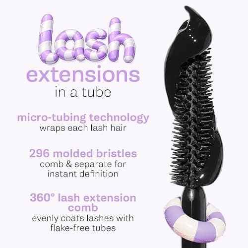 tarte tartelette tubing mascara – Lash Extensions in a Tube, Easy-to-Remove Eye Makeup, Clinically Proven to Volumize & Curl, 24Hr Smudge-Proof Longwear, Vegan & Cruelty-Free thumbnail 10