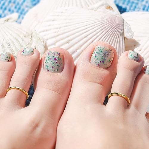 IRONBOX 14K Gold Filled Toe Rings for Women Simple Open Band Toe Ring Adjustable Toe Rings - Gold C thumbnail 4