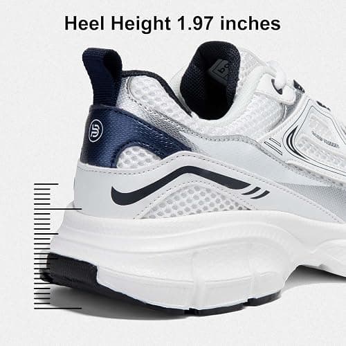 BAASPLOA Women's Chunky Fashion Sneakers Casual Sports Shoes Mesh Breathable Athletic Gym Workout Tennis Shoe Platform Thick Walking Shoes thumbnail 5