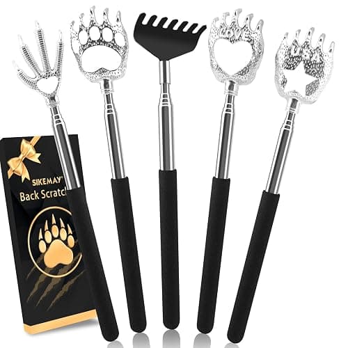 SIKEMAY 5 Pack Back Scratcher, Stocking Stuffers for Men Women Adults Teens | White Elephant Gifts Adults Prizes, Funny Gag Small Gifts for Christmas Valentines Birthdays, Easter Basket Stuffers - Image 1