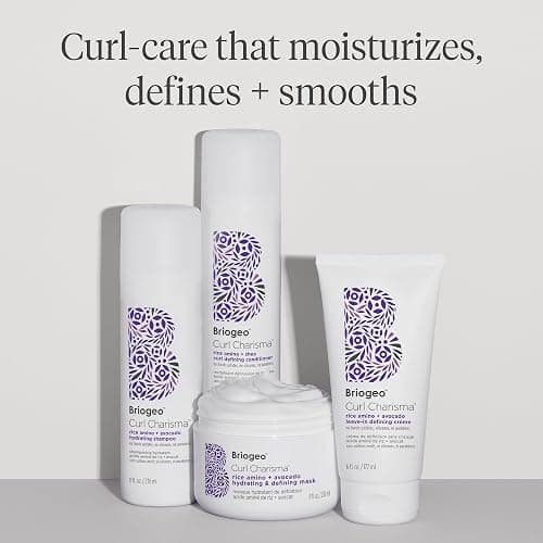 Briogeo Curl Charisma Rice Amino + Avocado Hydrating & Defining Mask, Hair Mask for Wavy, Curly, and Coily Hair, Deeply Nourishes and Defines Curl Pattern, Protein-Free, Vegan, Cruelty-Free thumbnail 7