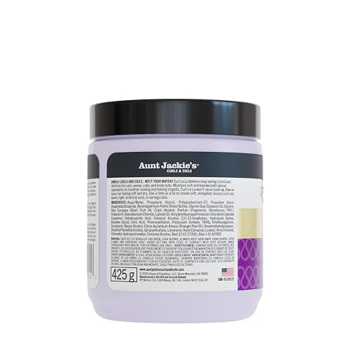 Aunt Jackie's Curl La La, Lightweight Curl Defining Custard, Enriched with Shea Butter & Olive Oil, Basic, 15 Ounce thumbnail 9