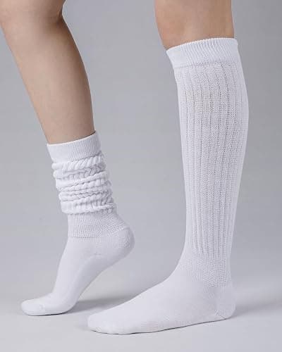 HONGTEYA Slouchy Socks for Women Boot Slouch Scrunch Long Knee High Leg Warmers Soft Cozy Christmas Gift Stocking Stuffers thumbnail 3