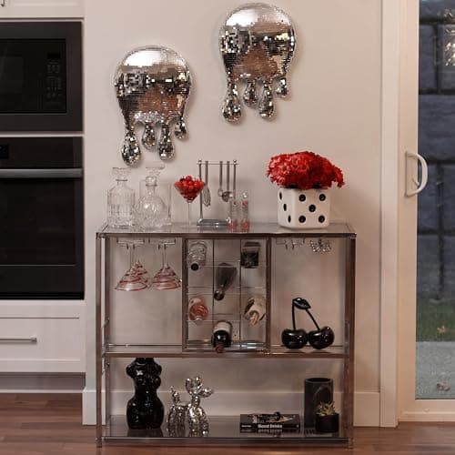 Reimagine Discovery Drippy Disco Ball Decor, Wall Decor Aesthetic with Maximalist, Unique & Funky Style, Cool Room Decor for Bar Carts, Melted Disco Ball Abstract Wall Art, Perfect for Modern Homes thumbnail 4