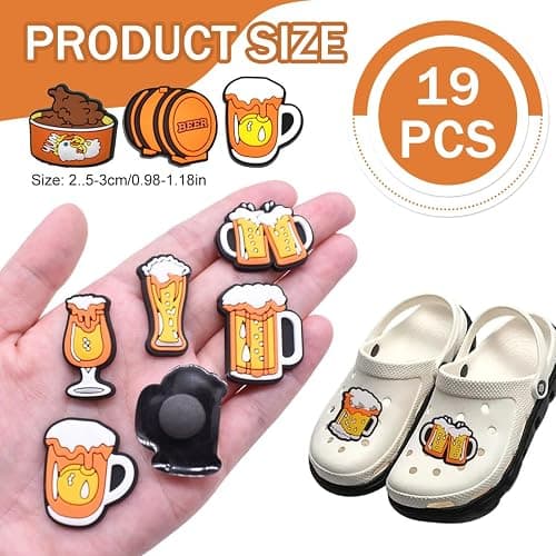 RAXLUPO 19 Pièces Applicable à Crocs Accessoires PVC Shoe Charms Charmes de Chaussure Chaussures Clips Décoration Mignon Charmant Chaussures Accessoires pour Chaussures thumbnail 2