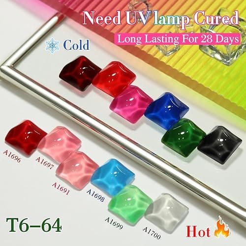 Double Rhythm 6 Pcs 15 ML Gel Polish Set Same Color Same Bottle Soak Off Gel Polish Kit Nail Art Manicure Salon DIY at Home for Women (Burgundy Blue Green Pink Purple -T6-64) thumbnail 9