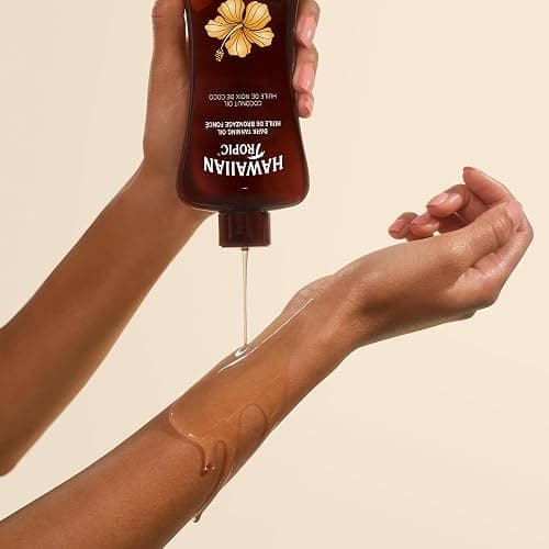 Hawaiian Tropic Dark Tanning Oil, 240mL | Moisturizing Body Oil, Tan Enhancer, Cocoa Butter Oil, Coconut Oil for Skin, 240mL thumbnail 5