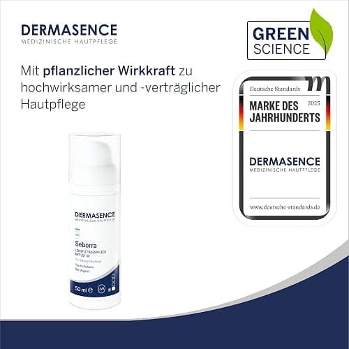 DERMASENCE Seborra Leichte Tagespflege mit LSF 30, 50 ml – Tagescreme bei unreiner Haut, schützt vor UV-Strahlen, ideal bei Neigung zu Mallorca-Akne, ohne Parfüm, beruhigend, fettfrei, vegan thumbnail 2