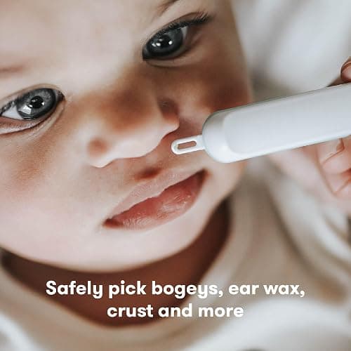Frida Baby 3-in-1 Nose, Nail + Ear Picker | Baby Ear Cleaner + Baby Nose Cleaner and Nail Tool for Babies + Toddlers, Safely Clean Baby's Bogies, Ear Wax & More thumbnail 3