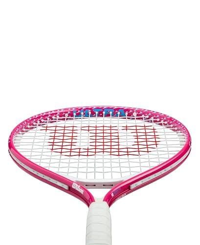 Wilson Ultra Power 21" Junior Recreational Tennis Racket - Pink/White/Blue thumbnail 4