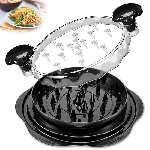 Chicken Shredder Tool Twist for Kitchen, Manual Chicken Breast Grinder Machine for Ground Food, Meat & Vegetables (Elegant Black) - Elegant Black - Image 1