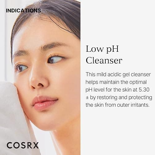 COSRX Low pH Good Morning Gel Face Cleanser, 5.07 fl oz, BHA Face Wash, Daily Mild Face Cleanser for Sensitive Skin, PH Balancing, Korean Skin Care, Korean Face Wash - Unscented - 5.07 Fl Oz (Pack of 1) thumbnail 2