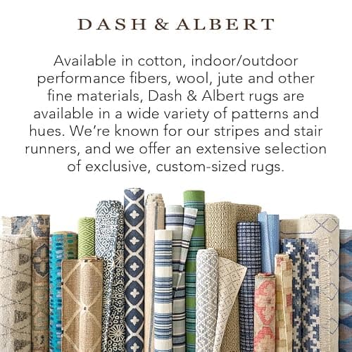 Dash and Albert Swedish Stripe Cotton Area Rug - 4' x 6' Blue - Striped Handwoven Accent Rug - Durable, Lightweight, High Traffic Areas - Hallways, Bedrooms, Stairs thumbnail 7