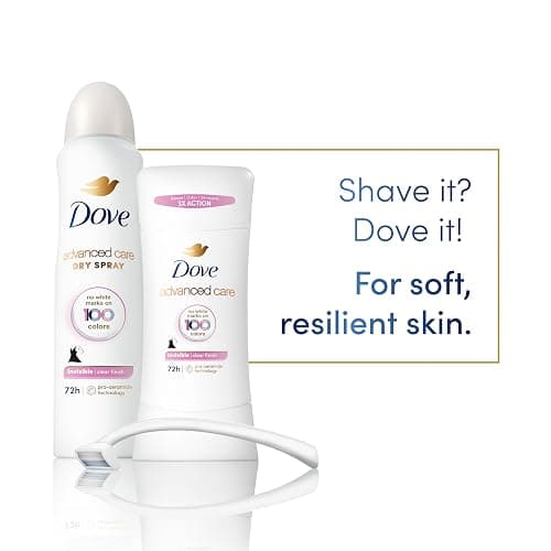 Dove Advanced Care Antiperspirant Deodorant Stick for Soft, Resilient Skin, Clear Finish with No White Marks and 72-Hour Sweat & Odor Protection, 2.6 oz thumbnail 5