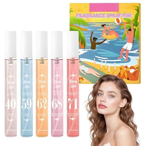 Perfume for Women Gift Sets, Perfume Miniatures Gift Sets for Women, Mini Perfume Sets for Women, Digital Beach Perfume, Long-Lasting Fragrance, Niche Perfume, Portable, 5 X 10ml - Image 1