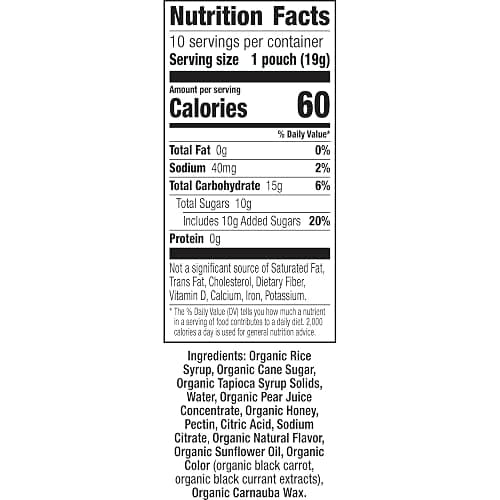 Annie's Organic Bees, Bugs, and Butterflies Fruit Flavored Snacks, 10 Pouches, 7 oz thumbnail 2