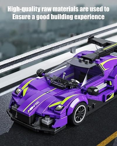 TYCOLE TGL Super Sports Car Building Block Set with Display Case, Speed Racing Car Building Toys for Kids and Adults, Collectible Model Cars Kits Gift for Technic Cars Lovers Boys 6+ (316PCS) thumbnail 4
