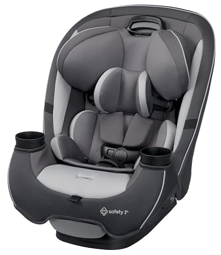 Safety 1st Grow and Go All-in-One Slim Convertible Car Seat, Rear Facing, 5-40 lbs, Forward Facing (30β65 lbs), High Back Booster Seat 40-100 pounds, Iron Frost - Image 1