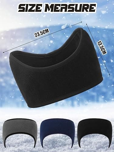 BBTO 3 Pcs Fleece Ear Warmers Muffs for Men Women Headband Ear Muffs Winter Covers for Cold Weather Running Cycling Ski thumbnail 2