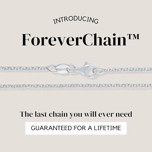 KISPER Solid 925 Sterling Silver Chain Necklace for Women Thin & Secure - Italian 1.6mm Diamond Cut Cable Link with Lobster Clasp - Made in Italy (16-30 Inch) thumbnail 2