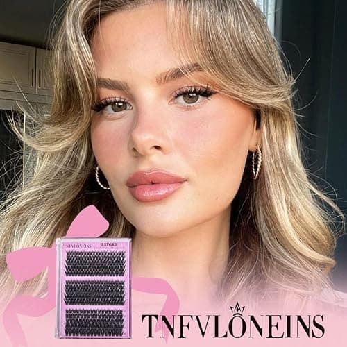 TNFVLONEINS Lash Clusters Wispy Eyelash Clusters Spiky Individual Lashes Clusters D Volume Cluster Eyelash Extensions DIY Lash Cluster Extension Thick Eyelash Cluster (10-16MM,3 Styles) thumbnail 4