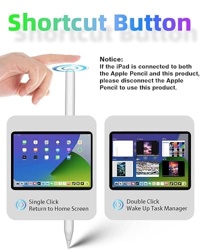iPad Pencil 2nd Generation with Magnetic Wireless Fast Charging, Same as Apple Pencil 2nd Generation, Stylus Pen Work for iPad Pro 11 in 1/2/3/4, iPad Pro 12.9in 3/4/5/6, iPad Air 4/5, iPad Mini 6 thumbnail 4
