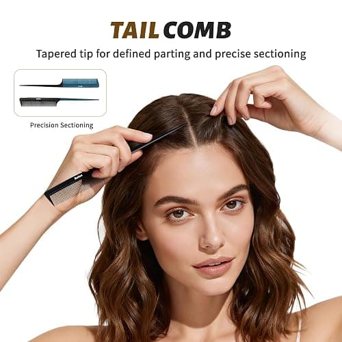 Balon Hair Brush for Women and Men, 4Pcs Paddle Brush Detangling Brush Hair Comb Set for Long Thick Thin Curly Hair, Hairbrush Great On Wet or Dry, No More Tangle thumbnail 5