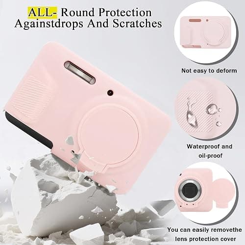 CboZpfa Case for KODAK PIXPRO FZ55 Digital Camera Accessories,Soft Silicone Protective Case,Removable Lens Cover,Slim Fit,with 2Pack Screen Protectors and 1 Wrist Strap thumbnail 6