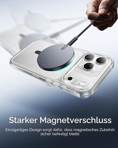 ESR für MagSafe Ring Aufkleber, MagSafe Sticker Metallring für iPhone 17-11 | 2 Stück Magnet für Handyhülle, Universal-Ladegerät-Umrüstset, für Samsung S26+/S26 Ultra/S24/S23, Pixel 10 und mehr, Schwarz thumbnail 4