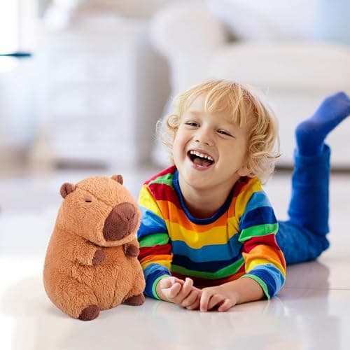 SuzziPals Heatable & Coolable Capybara Plush, Microwavable Stuffed Animal Heating Pad for Soothing & Relaxation, Lavender Scent Plush Toys for Stress Relief, Capybara Plushies Gift for Kids & Adults thumbnail 6