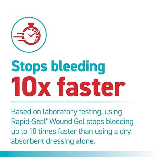 Rapid-Seal Wound Gel (5 Tubes) | Stops Bleeding in Seconds, Ideal for Cuts, Scrapes and Razor Nicks for Emergency First Aid Supplies thumbnail 4