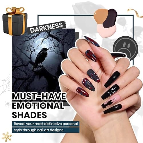 Beetles Winter Gel Nail Polish Set - Emotional Spectrum 69PCS 60 Colors Gel Polish Kit Base Coat Glossy & Matte Top Coat UV Led Soak off Collection Brown Red Black Nude White Christmas Gifts for Women thumbnail 2