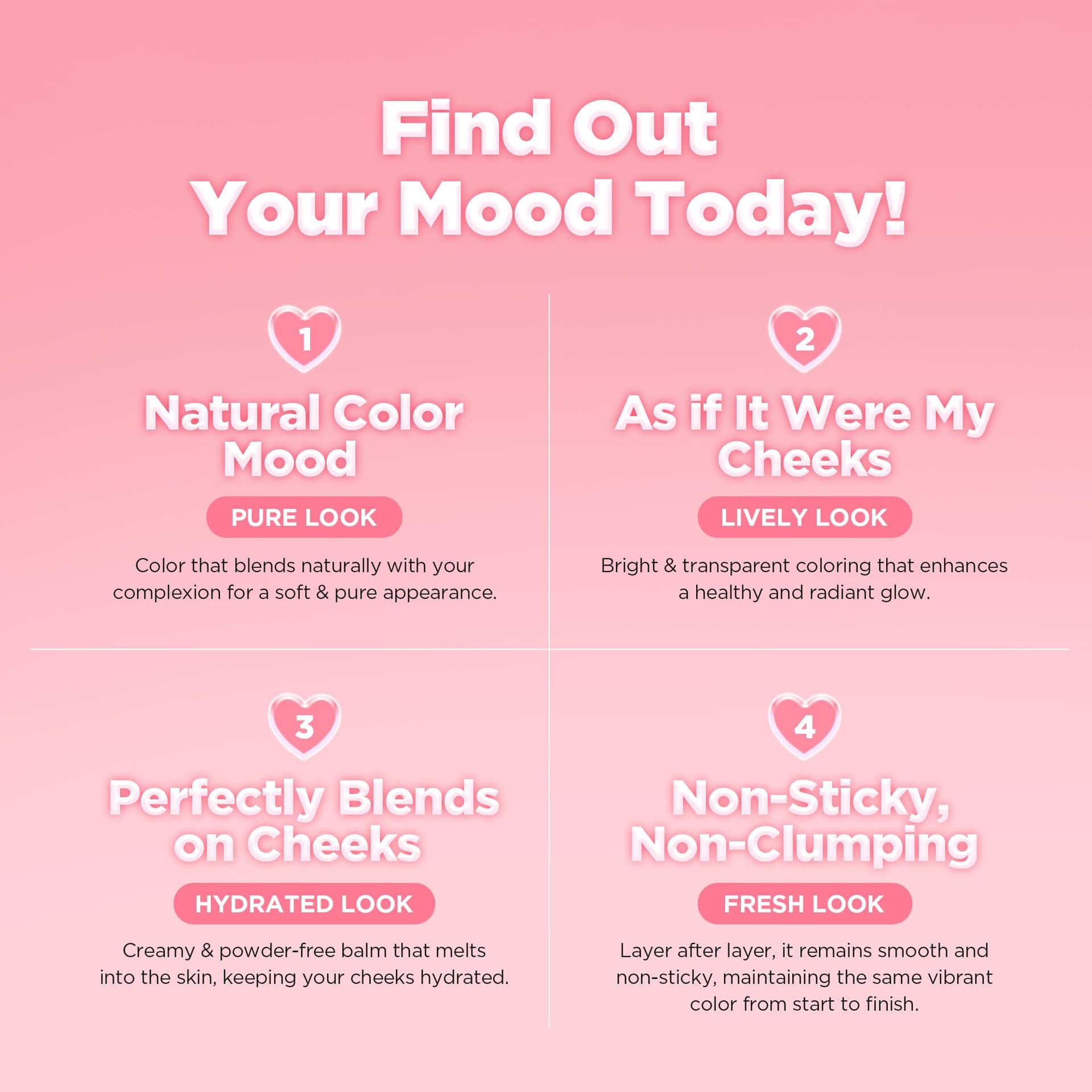 Lily By Red Luv Beam Cheek Balm (1, 03#Mood Rose, corazon chico) thumbnail 3